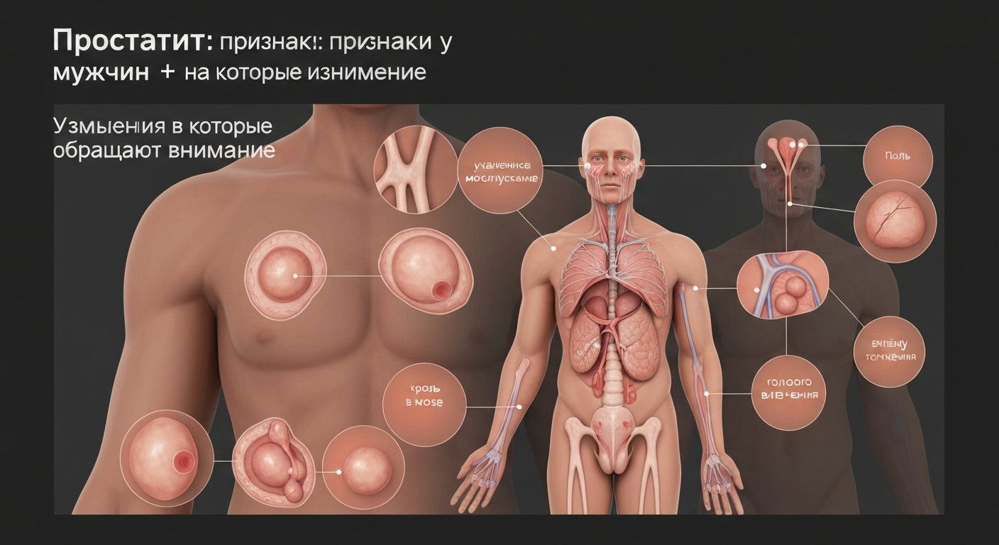 Простатит: признаки у мужчин + изменения, на которые редко обращают внимание